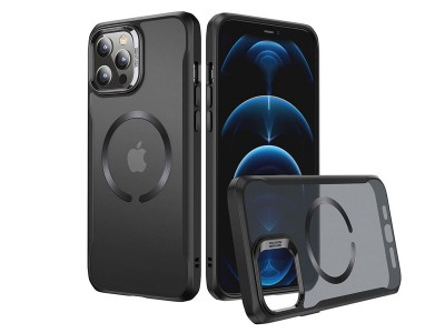 ESR HaloLock Case – Ochranný kryt kompatibilný s MagSafe nabíjaním pre Apple iPhone 12 Pro Max (čierny)