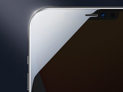 JOYROOM Knight Glass Anti Spy  Tvrden sklo s pokrytm celho displeja a ochranou proti sledovaniu pre Apple iPhone 12 / 12 Pro (ierne)