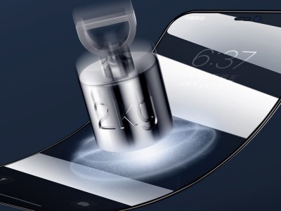 JOYROOM Knight Glass Anti Spy  Tvrden sklo s pokrytm celho displeja a ochranou proti sledovaniu pre Apple iPhone 12 mini (ierne)