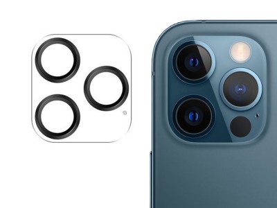 JOYROOM Lens Shining Protector – Ochranné sklo na zadnú kameru pre Apple iPhone 12 Pro (čierne)