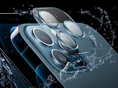 JOYROOM Lens Shining Protector � Ochrann� sklo na zadn� kameru pro Apple iPhone 12 Pro (�ern�)