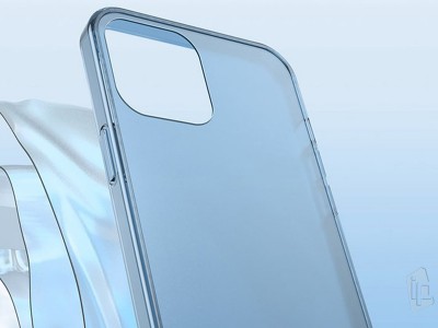 Baseus Frosted Glass  Ochrann kryt pre Apple iPhone 12 Pro Max (modr)