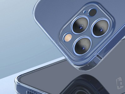 Baseus Simple Series (priesvitn) - Tenk ochrann obal s ochranou kamery na Apple iPhone 12 Pro Max