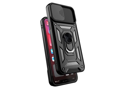 Fusion Ring Camshield II  Ochrann kryt s ochranou kamery pre Apple iPhone 12 Pro Max (modr)