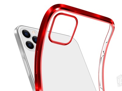 Glitter Edge Case  Ochrann kryt pre Apple iPhone 12 Pro Max (strieborn)