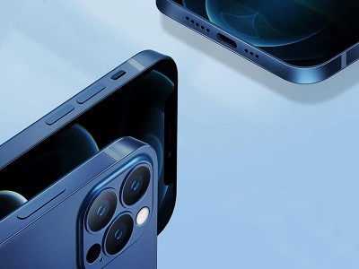 Slim Line Elitte (strieborn) - Plastov ochrann kryt s ochranou kamery pre Apple iPhone 12 Pro
