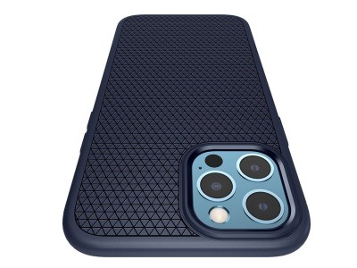 Spigen Liquid Air (modr) - Luxusn ochrann kryt (obal) na Apple iPhone 12 / iPhone 12 Pro