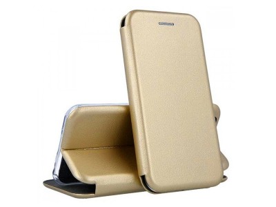 Flip Elegance Gold  Ochrann pouzdro pro Apple iPhone 13 Pro (zlat) **AKCIA!!