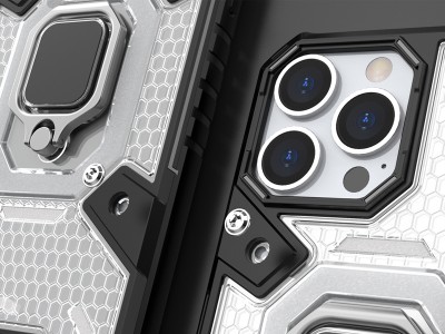 Capsule Ring Armor - Odoln kryt pre Apple iPhone 13 (biely) **AKCIA!!