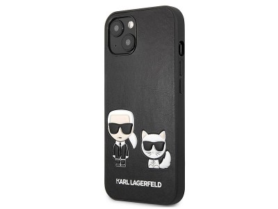 Karl Lagerfeld Leather Case – Ochranný kryt pre Apple iPhone 13 (čierny)