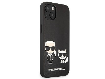Karl Lagerfeld Leather Case  Ochrann kryt pre Apple iPhone 13 (ierny)