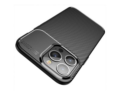 Carbon Fiber Black (�ierny) - Ochrann� kryt (obal) pre Apple iPhone 13 Pro