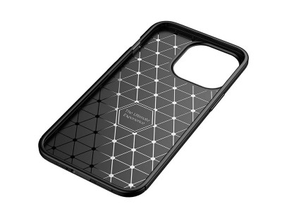 Carbon Fiber Black (�ierny) - Ochrann� kryt (obal) pre Apple iPhone 13 Pro