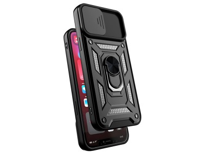 Fusion Ring Camshield II  Ochrann kryt s ochranou kamery pro Apple iPhone 13 Pro (ern)