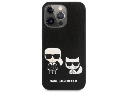 Karl Lagerfeld Leather Case  Ochrann kryt pre Apple iPhone 13 Pro (ierny) **AKCIA!!