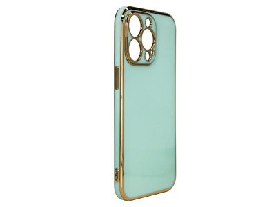 Lightning Color Case  Elegantn ochrann kryt s ochranou kamery pre Apple iPhone 13 Pro (zelen)
