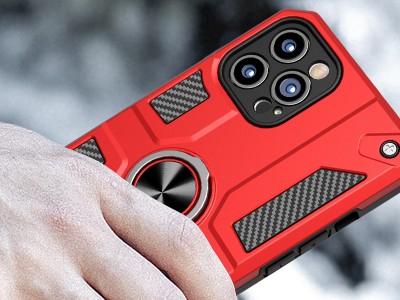 Carbon Ring � Odoln� ochrann� kryt pro Apple iPhone 13 Pro Max (�ern�) **AKCIA!!