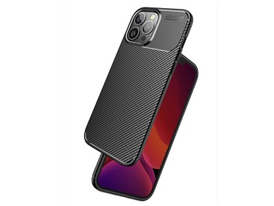 Carbon Fiber Black (�ierny) - Ochrann� kryt (obal) pre Apple iPhone 13 Pro Max