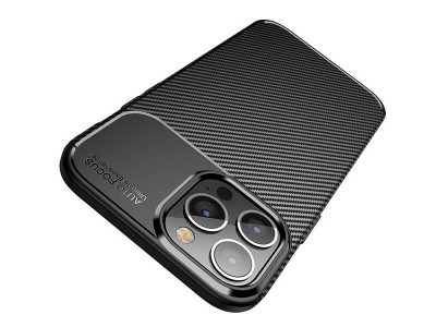 Carbon Fiber Black (�ierny) - Ochrann� kryt (obal) pre Apple iPhone 13 Pro Max