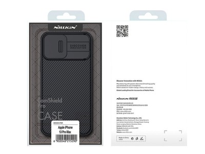 Nillkin CamShield Pro (ierny) - Plastov kryt (obal) s ochranou kamery na Apple iPhone 13 Pro Max