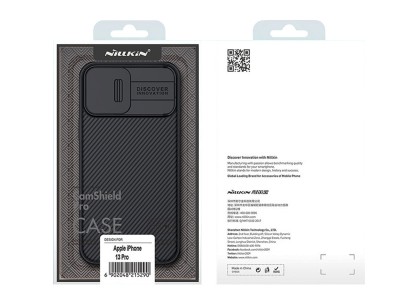 Nillkin CamShield Pro (�ierny) - Plastov� kryt (obal) s ochranou kamery na Apple iPhone 13 Pro