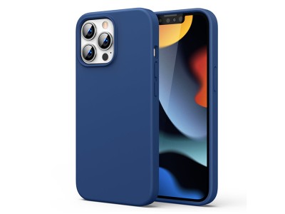 Liquid Silicone Cover Blue (modr) - Ochrann kryt (obal) na Apple iPhone 13 Pro
