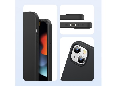 Liquid Silicone Cover Black (ierny) - Ochrann kryt (obal) na Apple iPhone 13