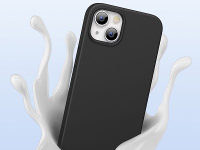 Liquid Silicone Cover Black (ern) - Ochrann kryt (obal) na Apple iPhone 13
