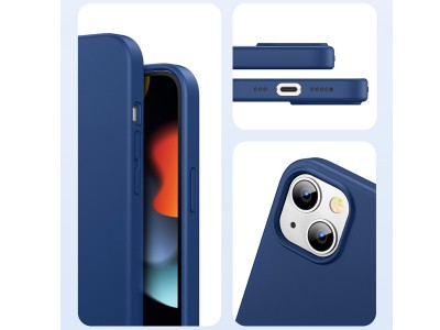 Liquid Silicone Cover Blue (modr) - Ochrann kryt (obal) na Apple iPhone 13