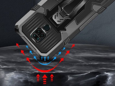 Technical Armor Defender (ierny) - Odoln ochrann kryt s klipom na opasok na Apple iPhone 13