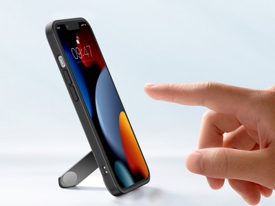 Ugreen Kickstand Fusion � Ochrann� kryt s opierkou pre Apple iPhone 13 (�ierny)