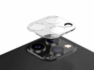 Camera Protector - 1x Ochranné sklo na zadnú kameru s čiernym krúžkom pre Apple iPhone 14 Pro