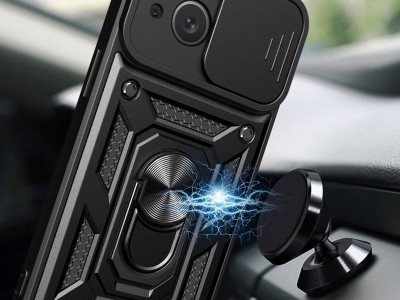 Fusion Ring Camshield II � Ochrann� kryt s ochranou kamery pre Apple iPhone 14 Plus (�ierny)