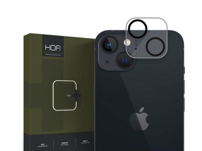 HOFI Cam Pro+ Protection – Ochranné sklo na kameru pro Apple iPhone 14 / 14 Max (čiré s černými krúžkami)