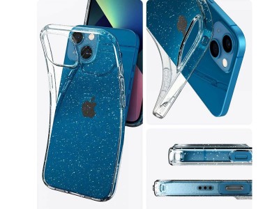 Spigen Liquid Crystal Glitter (��ry s trblietkami) - Luxusn� ochrann� kryt na Apple iPhone 14 Plus