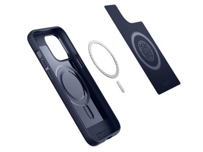 Spigen Mag Armor  Ochrann kryt kompatibiln s MagSafe nabjanm pre Apple iPhone 14 Pro Max (modr)