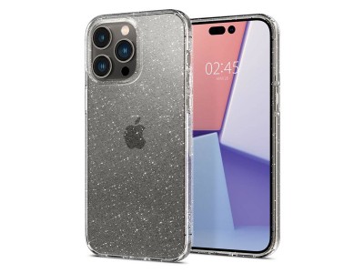 Spigen Liquid Crystal Glitter (ir s trblietkami) - Luxusn ochrann kryt na Apple iPhone 14 Pro
