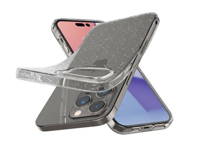 Spigen Liquid Crystal Glitter (��ry s trblietkami) - Luxusn� ochrann� kryt na Apple iPhone 14 Pro