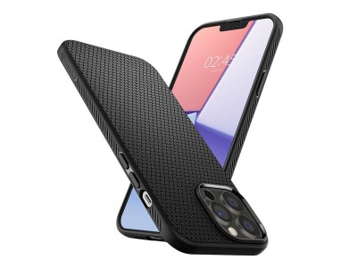 Spigen Liquid Air (�ierny) - Luxusn� ochrann� kryt (obal) na Apple iPhone 14 Pro