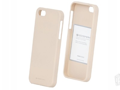 Jelly TPU Matte Beige (bov) - Ochrann kryt (obal) na Apple iPhone 5S / SE