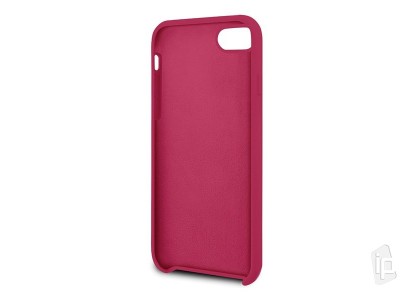 Guess Fashion Silicone Cover  Luxusn kryt na Apple iPhone 7 / 8 / SE 2020 (erven)