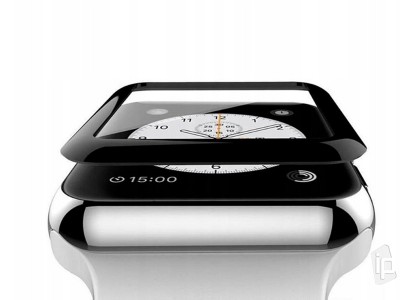 3D Tempered Glass (�ierne) - Temperovan� sklo na cel� displej pre Apple Watch 4 / 5 (40mm)