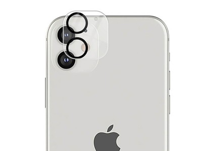 Camera Lens Protector - 1x Ochrann sklo s iernymi krkami na zadn kameru pre Apple iPhone 11