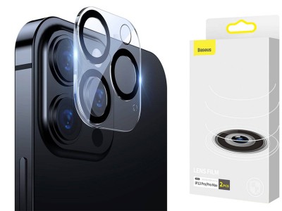 Baseus Lens Film – 2x Ochranné sklo na zadní kameru pro Apple iPhone 13 Pro / 13 Pro Max