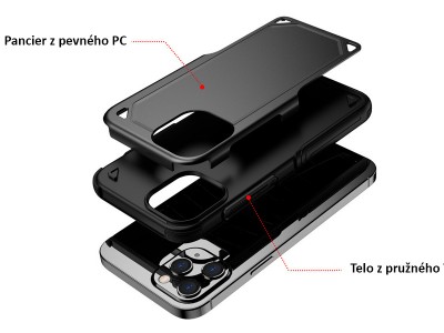 Armor Turtle Case � Odoln� ochrann� kryt pre Apple iPhone 12 mini (�erven�)