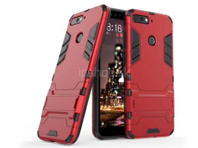 Armor Stand Defender Red (erven) - odoln ochrann kryt (obal) na Huawei Y6 Prime 2018/ Honor 7A