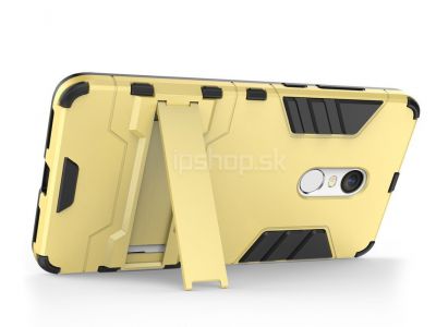 Armor Stand Defender Gold (zlat) - odoln ochrann kryt (obal) na Xiaomi Redmi Note 4X **VPREDAJ!!