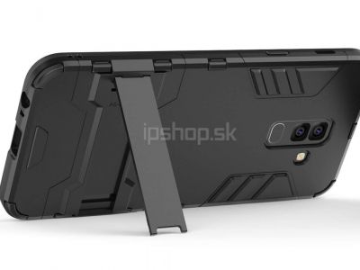 Armor Stand Defender Black (ern) - odoln ochrann kryt (obal) na Samsung Galaxy A6 Plus 2018