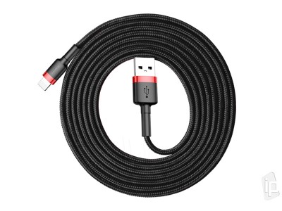 Baseus Cafule Cable (�erven�) - Nab�jac� a synchroniza�n� k�bel USB-Lightning pre Apple zariadenia (2m)