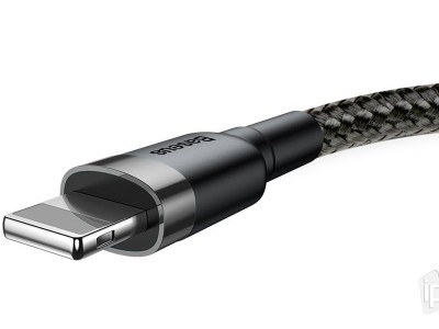 Baseus Cafule Cable Lightning Cable 2.4A (ierny) - Synchronizan a nabjac kbel pre Apple zariadenia (0,5m) **AKCIA!!